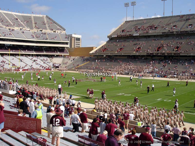 Seat View for Kyle Field Field Box 3