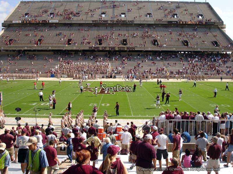 Seat View for Kyle Field Field Box 7