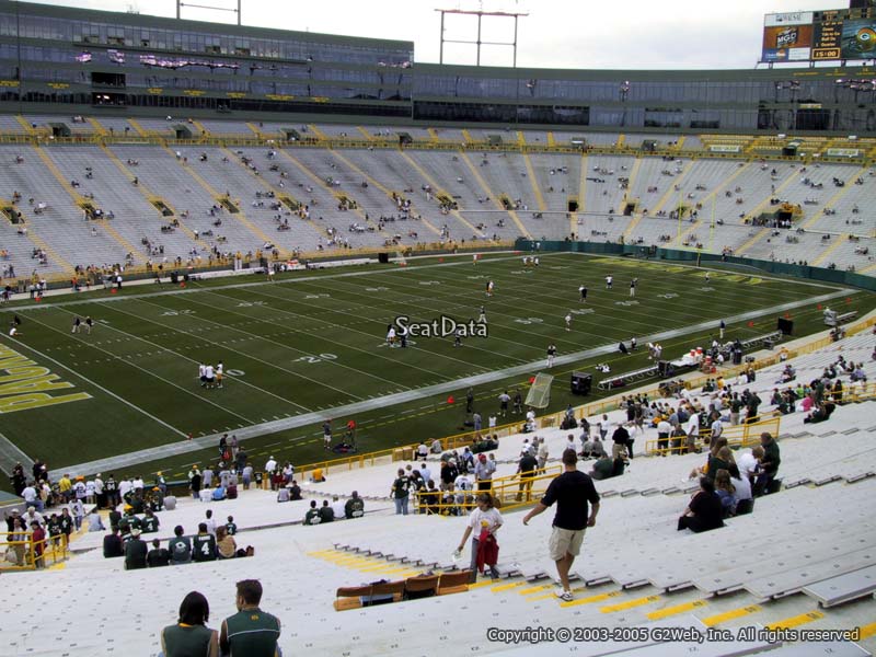 400 Level Sideline Outdoor Club Lambeau Field Football Seating