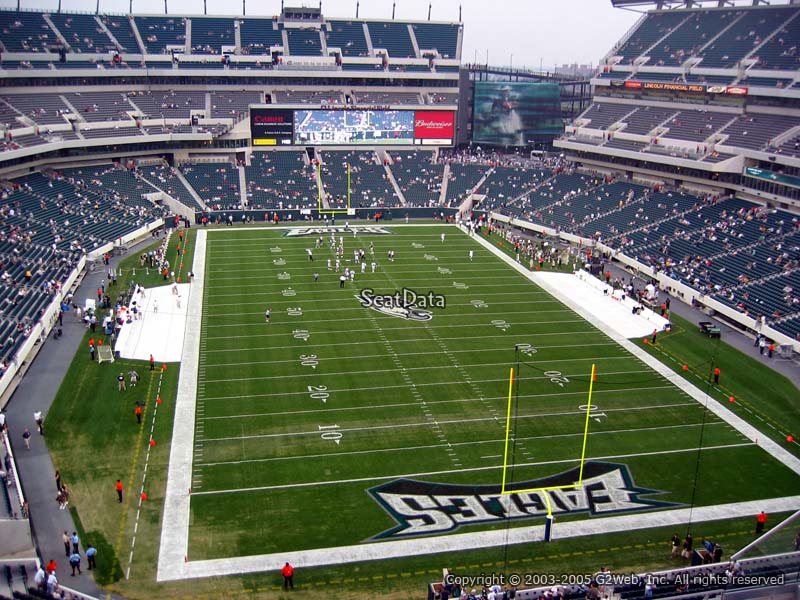 Lincoln Financial Field Section 234 Philadelphia Eagles Seat View For Lincoln Financial Field Section 234