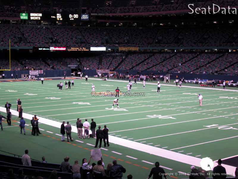 superdome section 134 new orleans saints rateyourseats com superdome seating chart saints games