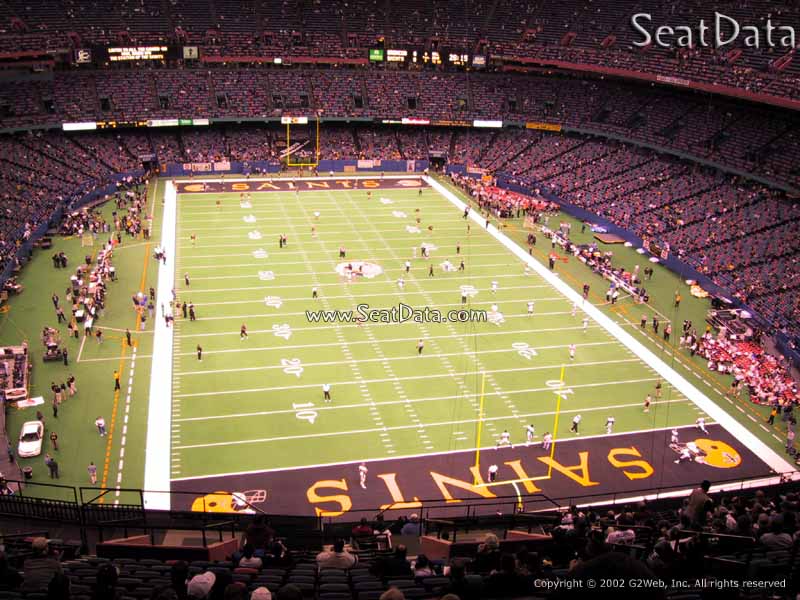 superdome section 628 new orleans saints rateyourseats com new orleans superdome seating chart with rows