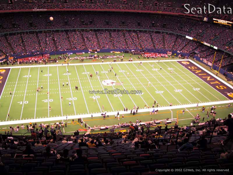 superdome section 642 new orleans saints rateyourseats com superdome seating chart with seat numbers