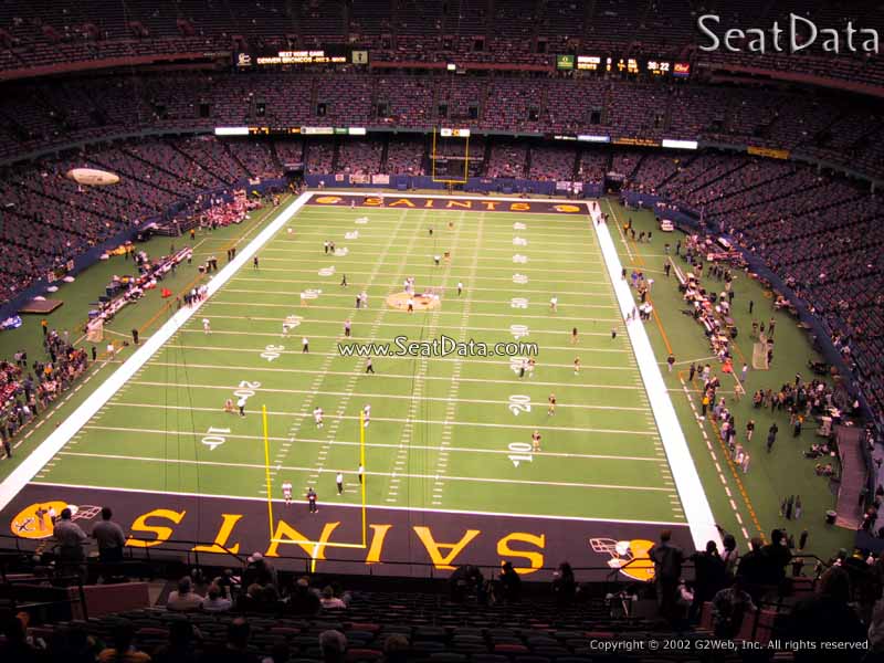 superdome section 652 new orleans saints rateyourseats com superdome seating chart with seat numbers