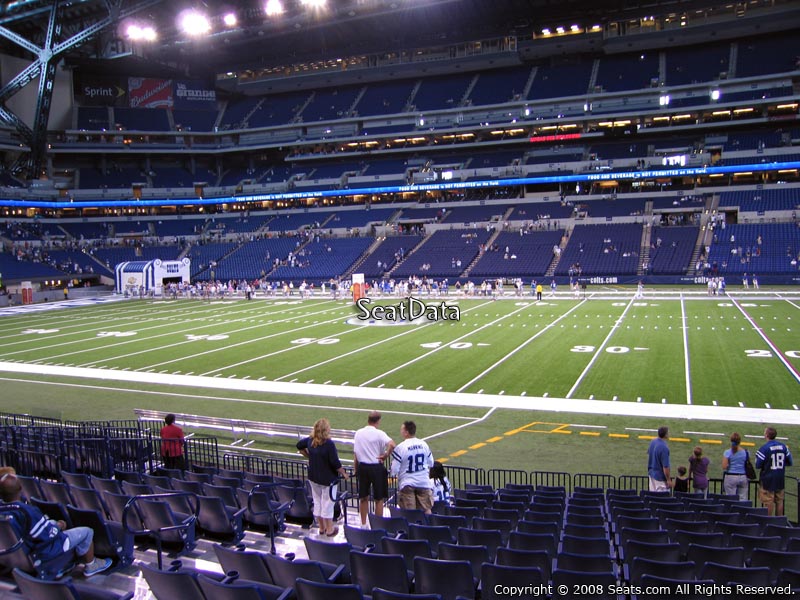 Seat View for Lucas Oil Stadium Section 111