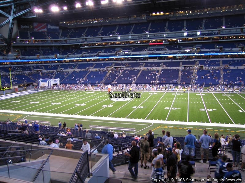 Seat View for Lucas Oil Stadium Section 211