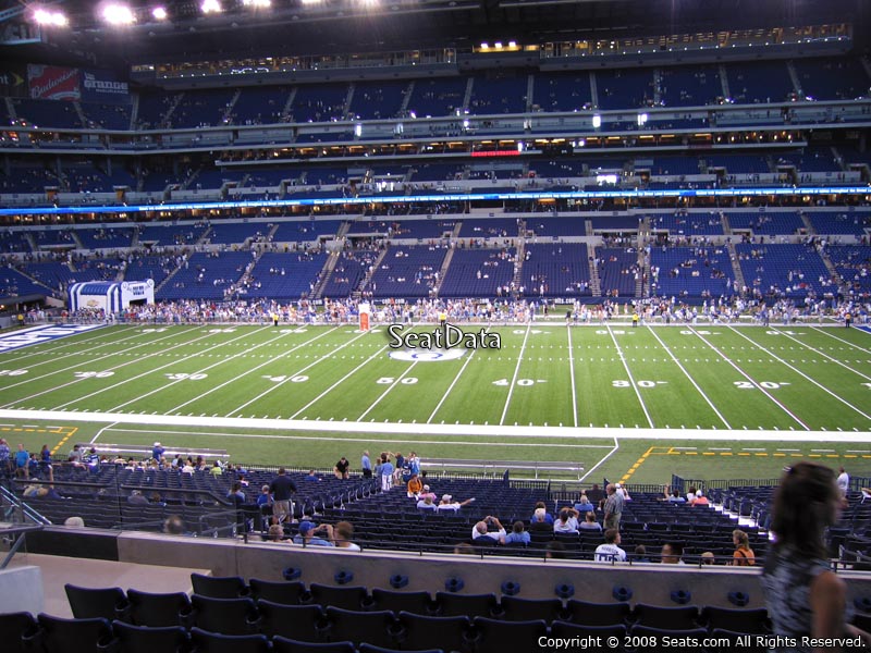 Seat View for Lucas Oil Stadium Section 212