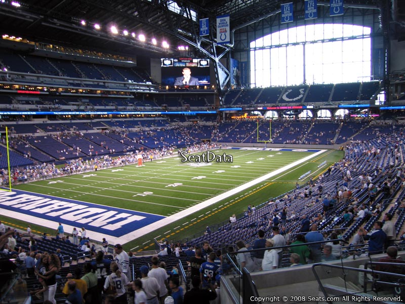 Seat View for Lucas Oil Stadium Section 221