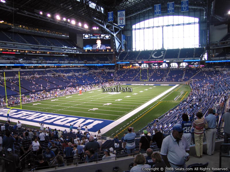 Seat View for Lucas Oil Stadium Section 222