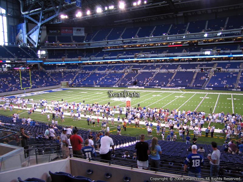 Seat View for Lucas Oil Stadium Section 237