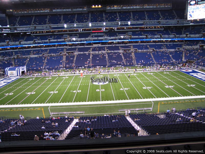 Seat View for Lucas Oil Stadium Section 313