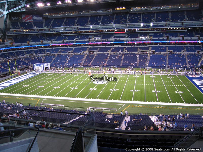 Seat View for Lucas Oil Stadium Section 411