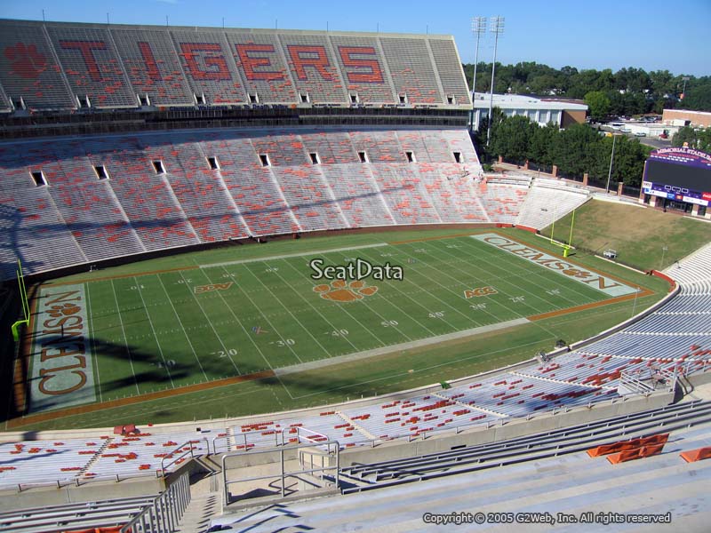 Seat View for Memorial Stadium (Clemson) Section TH