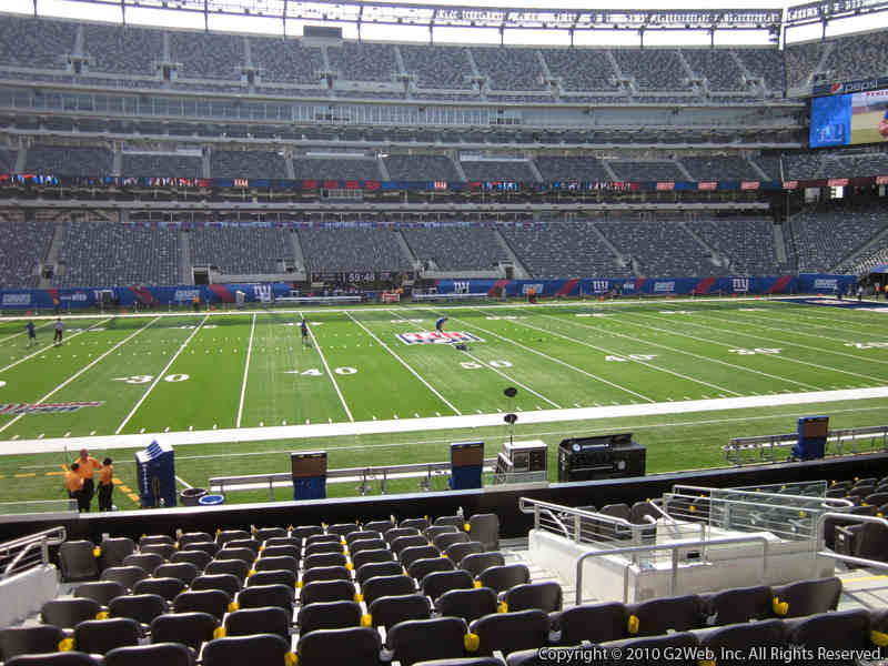 Section 114 at MetLife Stadium for Giants & Jets Games