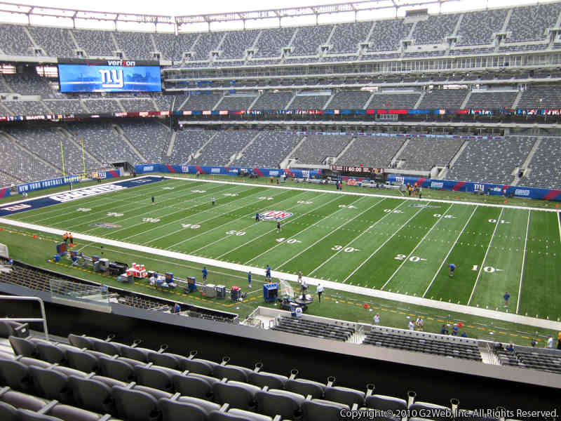 Metlife Stadium Section 210 Giants Jets Rateyourseats Com Seat View For Metlife Stadium Section 210