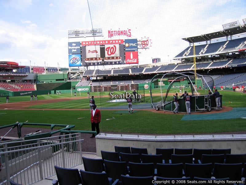 Seat View for Nationals Park Section A