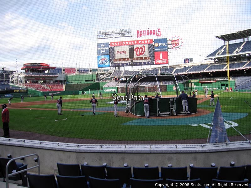 Seat View for Nationals Park Section B