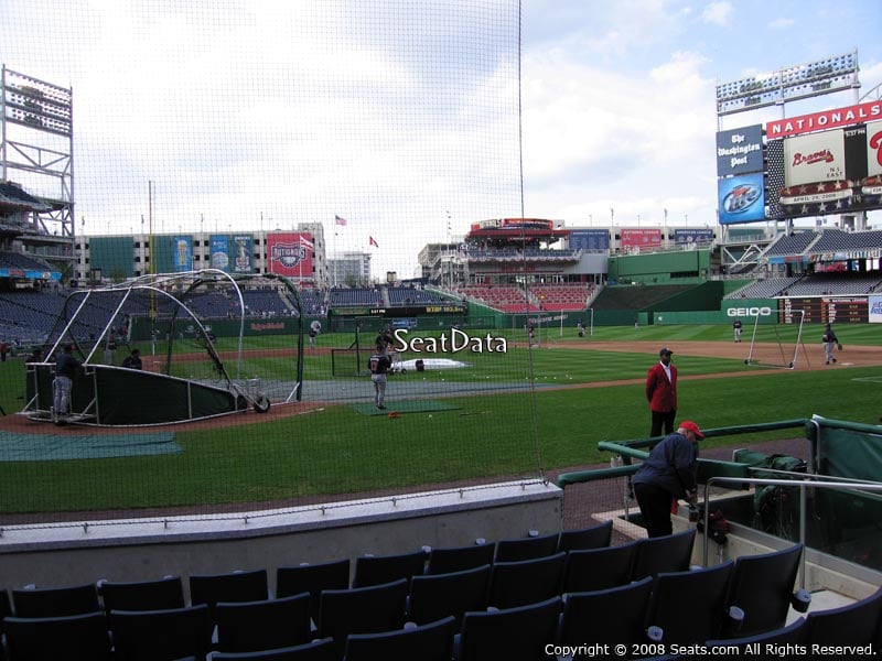 Seat View for Nationals Park Section E