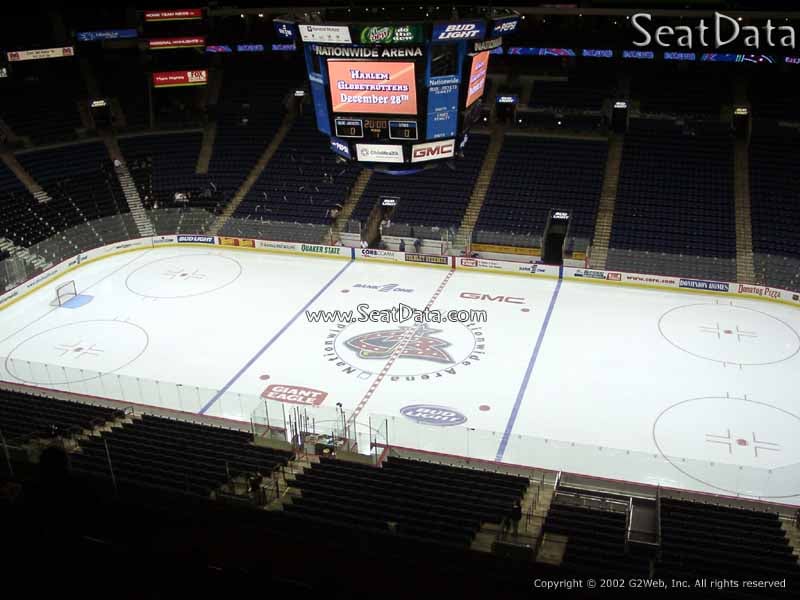 Look inside Nationwide Arena as ice is being installed. : r