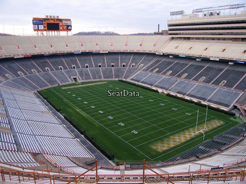 Section ZZ12 at Neyland Stadium