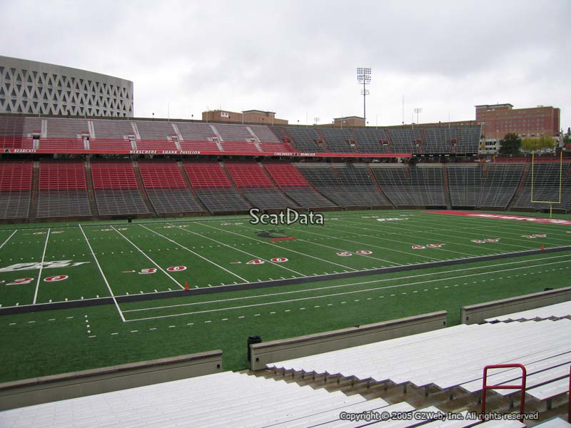 nippert stadium section 124 cincinnati football nippert stadium seating chart soccer