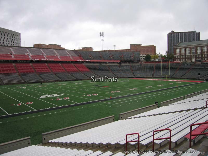 nippert stadium section 126 cincinnati football nippert stadium seating chart soccer