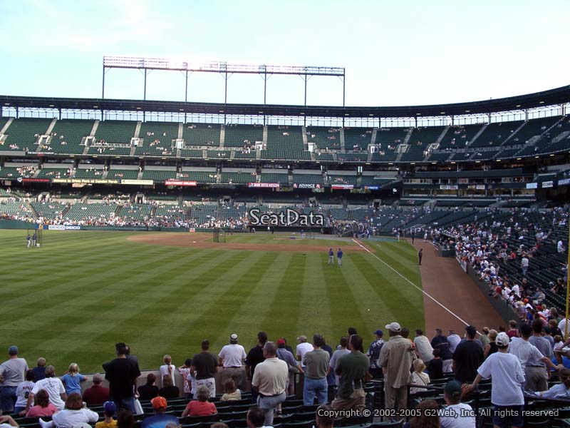 oriole park section 76 rateyourseats com camden yards seating chart view