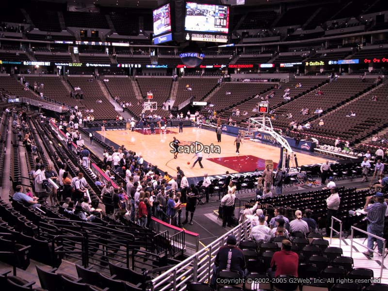 denver nuggets pepsi center section 118 rateyourseats com pepsi center seating chart concert