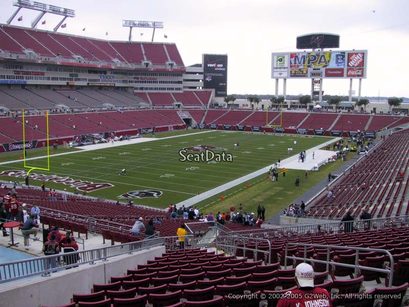 Seat View for Raymond James Stadium Section 201
