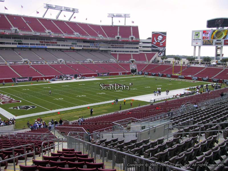 Seat View for Raymond James Stadium Section 204