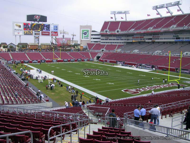 Seat View for Raymond James Stadium Section 220