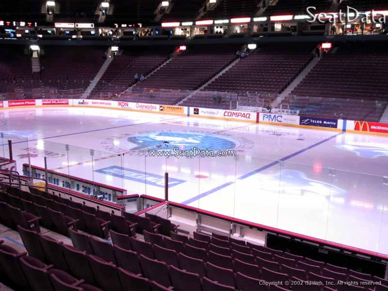 rogers arena section 116 vancouver canucks bc place seating chart