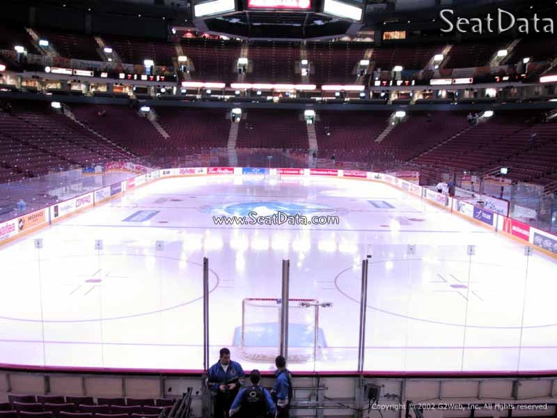 View from Section 122 at Rogers Arena