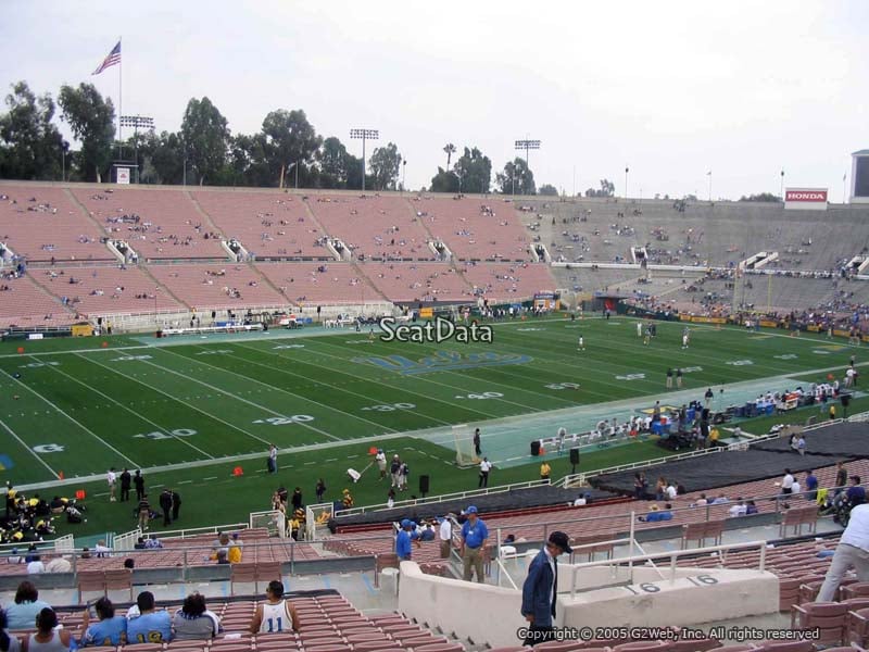 View from Section 16 at Rose Bowl Stadium