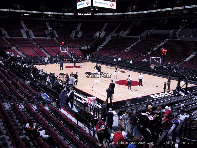 Seat View for Moda Center (Rose Garden) Section 120