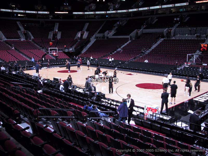 Seat View for Moda Center Section 121