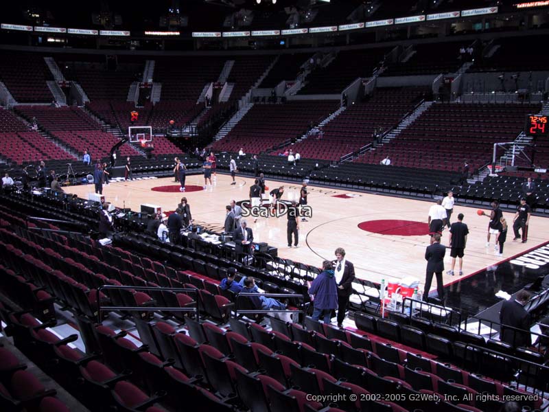 Seat View for Moda Center (Rose Garden) Section 121