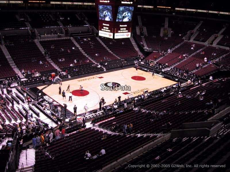 Seat View for Moda Center (Rose Garden) Section 204