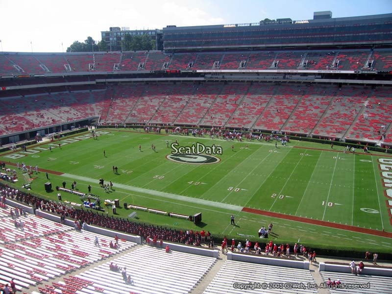Seat View for Sanford Stadium Section 204