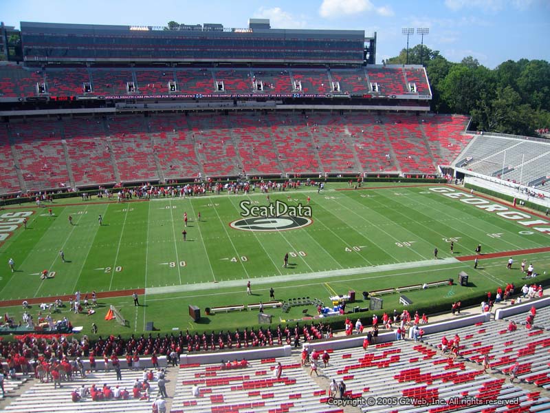 Seat View for Sanford Stadium Section 208