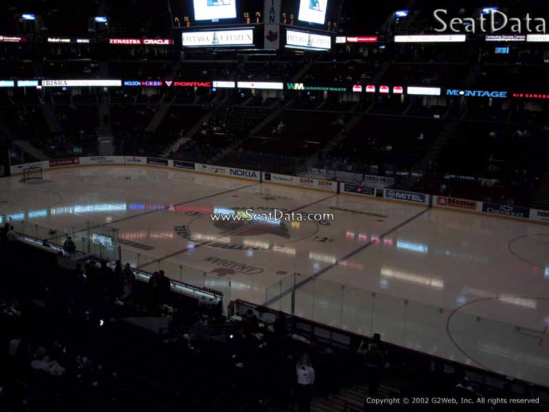 Seat View for Canadian Tire Centre Section 206