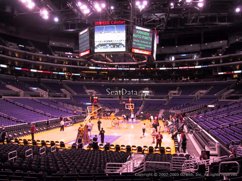 Best Seats at Staples Center for Lakers Courtside Section 106 