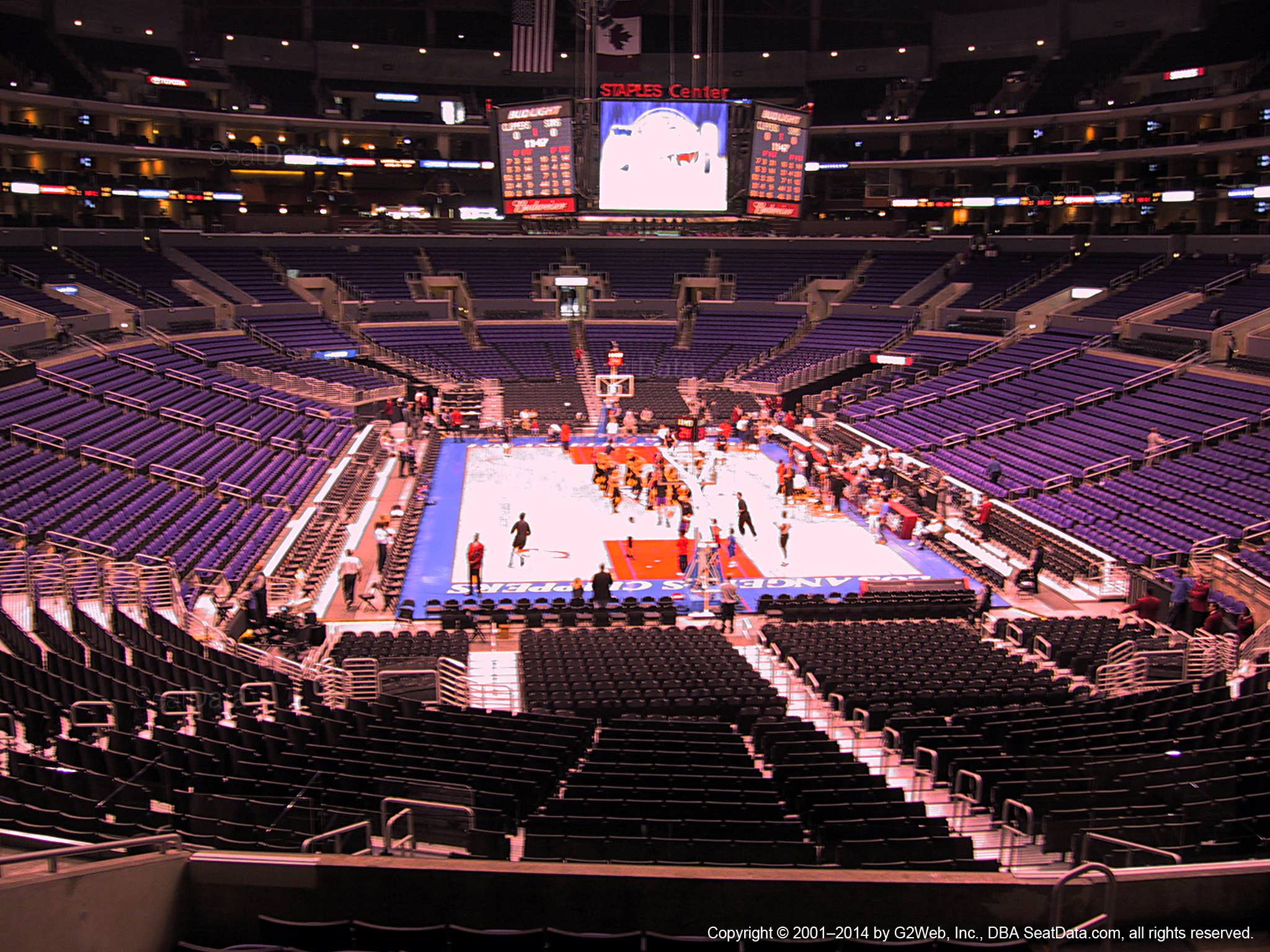 Staples Center Section 208 - Clippers/Lakers - RateYourSeats.com