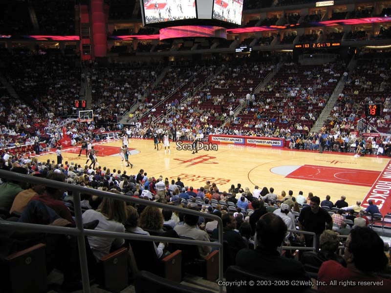 Seat View for Toyota Center Section 105