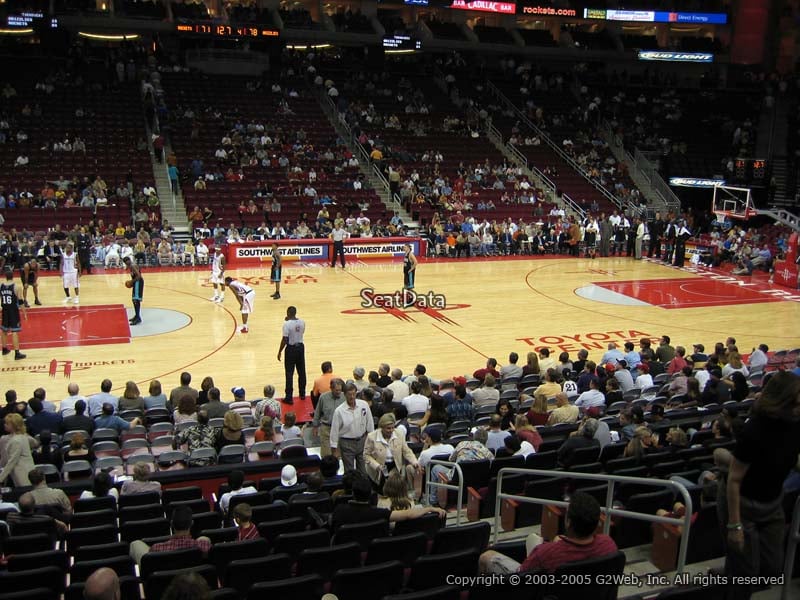Seat View for Toyota Center Section 108