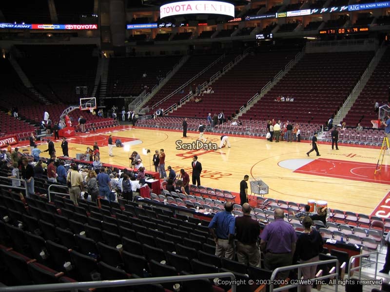 Seat View for Toyota Center Section 118