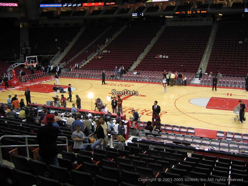 Seat View for Toyota Center Section 119