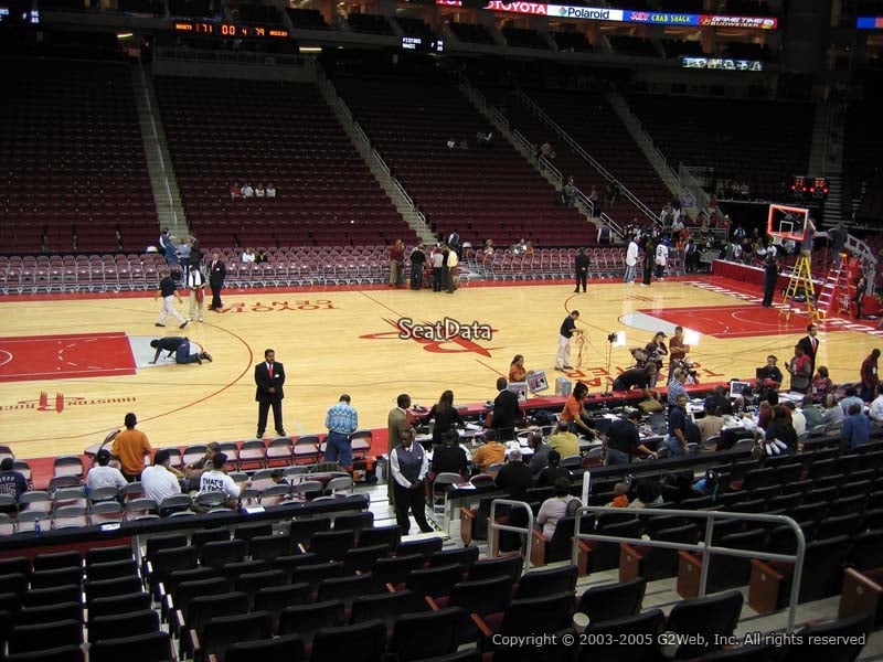 Seat View for Toyota Center Section 121