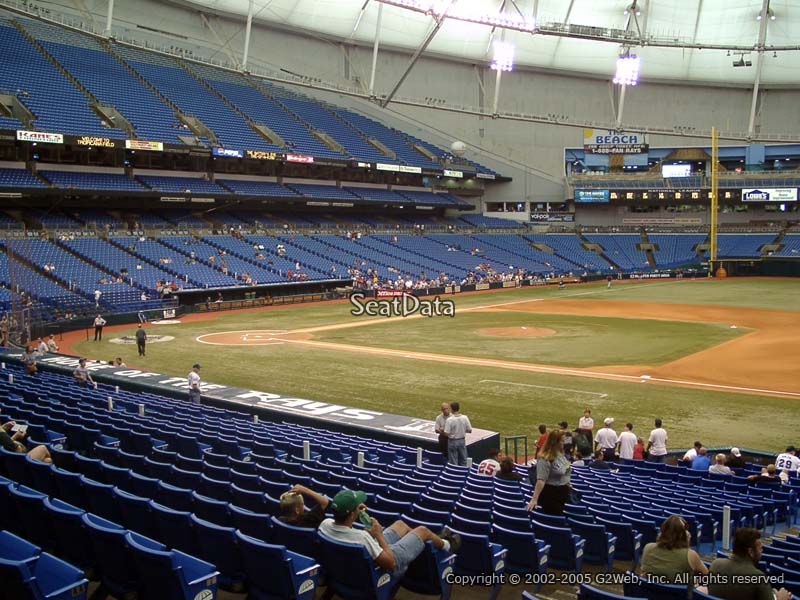 Section 122 at Tropicana Field