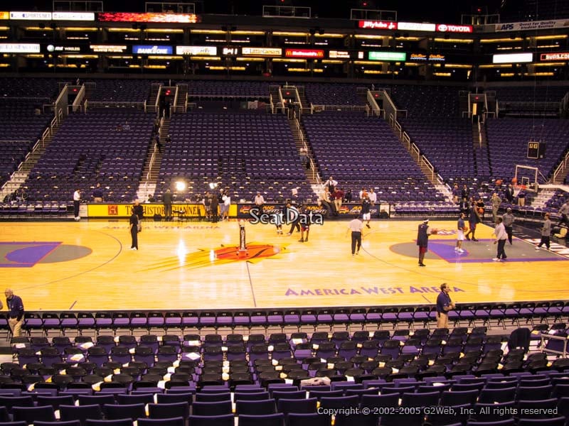 Talking Stick Arena Seating Chart Suns